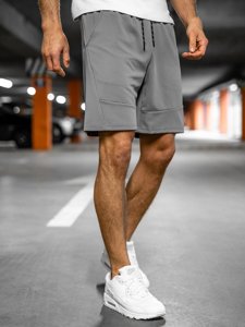 Men's Sweat Shorts Grey Bolf KS2601