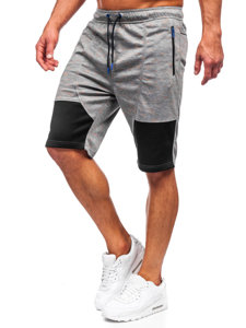 Men's Sweat Shorts Grey Bolf Q3859