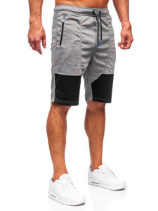 Men's Sweat Shorts Grey Bolf Q3859