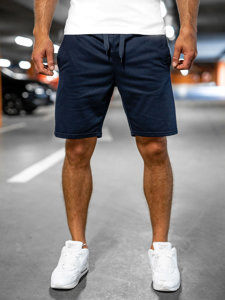 Men's Sweat Shorts Navy Blue Bolf K10003