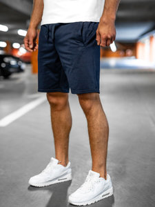 Men's Sweat Shorts Navy Blue Bolf K10003