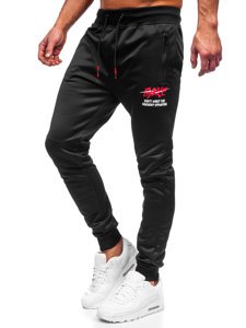 Men's Sweatpants Black-Red Bolf K50005