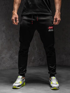 Men's Sweatpants Black-Red Bolf K50005A1