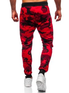 Men's Sweatpants Camo-Red Bolf KZ15