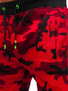 Men's Sweatpants Camo-Red Bolf KZ15