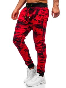 Men's Sweatpants Camo-Red Bolf KZ15