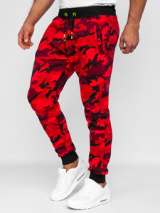 Men's Sweatpants Camo-Red Bolf KZ15B