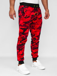 Men's Sweatpants Camo-Red Bolf KZ15B