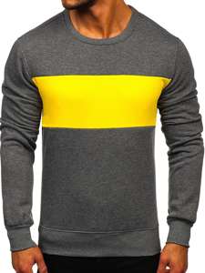 Men's Sweatshirt Graphite-Yellow Bolf 2021