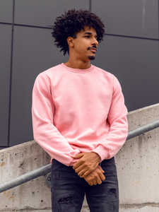 Men's Sweatshirt Light Pink Bolf 2001A