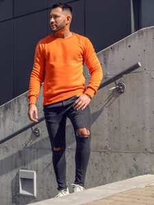 Men's Sweatshirt Orange Bolf 2001A