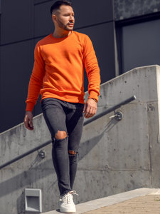 Men's Sweatshirt Orange Bolf 2001A