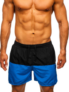 Men's Swimming Trunks Black-Blue Bolf HM060