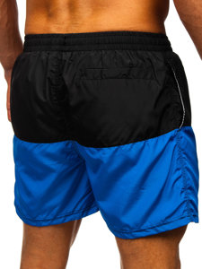 Men's Swimming Trunks Black-Blue Bolf HM060