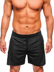 Men's Swimming Trunks Black-Green Bolf 7713