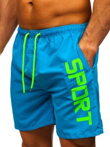 Men’s Swimming Trunks Blue Bolf HN109