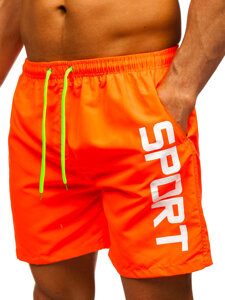 Men’s Swimming Trunks Orange Bolf HN109