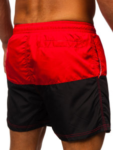 Men's Swimming Trunks Red-Black Bolf HM067