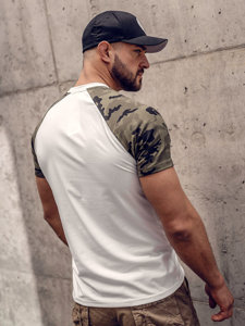 Men's T-shirt White-Camo Bolf 8T82A