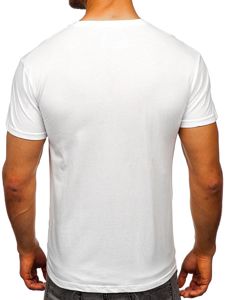 Men's T-shirt with Sequins White Bolf KS2108