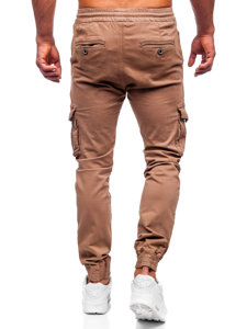 Men's Textile Cargo Joggers Brown Bolf KA9233