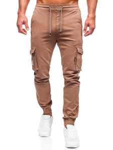 Men's Textile Cargo Joggers Brown Bolf KA9233