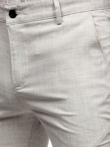 Men's Textile Chino Pants Beige Bolf 0015