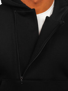 Men's Thick Hoodie Black Bolf 02