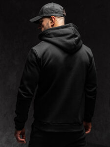 Men's Thick Hoodie Black Bolf 06