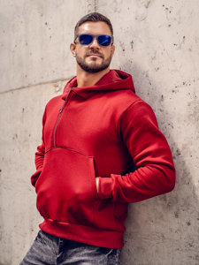 Men's Thick Hoodie Claret Bolf 02A