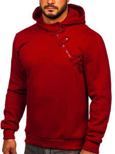 Men's Thick Hoodie Claret Bolf 06