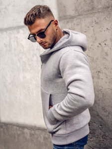 Men's Thick Hoodie Dark Grey Bolf 02A