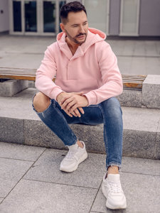 Men's Thick Hoodie Light Pink Bolf 02A