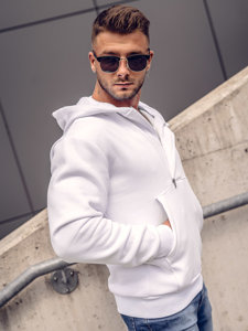 Men's Thick Hoodie White Bolf 02A