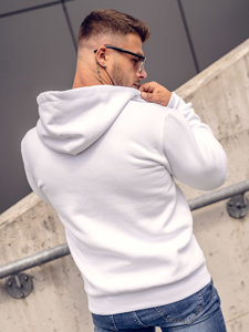 Men's Thick Hoodie White Bolf 02A