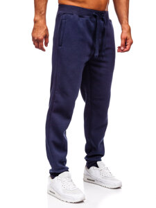 Men’s Thick Jogger Sweatpants Navy Blue Bolf MS002