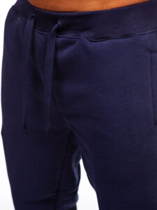 Men’s Thick Jogger Sweatpants Navy Blue Bolf MS002