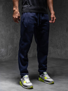 Men’s Thick Jogger Sweatpants Navy Blue Bolf MS002A1