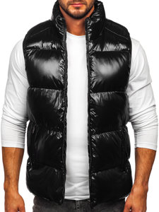 Men's Thick Quilted Gilet Black Bolf 9968