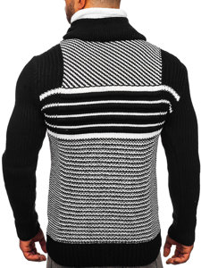 Men's Thick Stand Up Sweater Black Bolf 2000