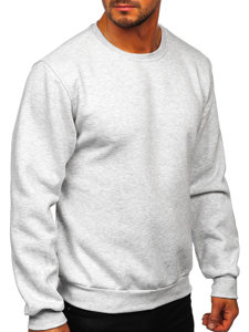 Men's Thick Sweatshirt Light Grey Bolf 2001