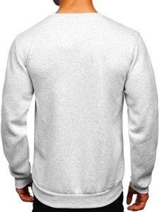 Men's Thick Sweatshirt Light Grey Bolf 2001