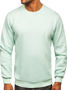 Men's Thick Sweatshirt Light Mint Bolf 2001