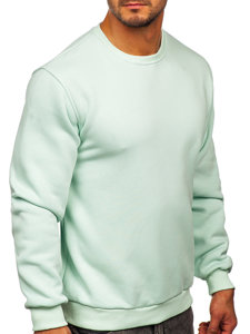 Men's Thick Sweatshirt Light Mint Bolf 2001