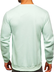 Men's Thick Sweatshirt Light Mint Bolf 2001