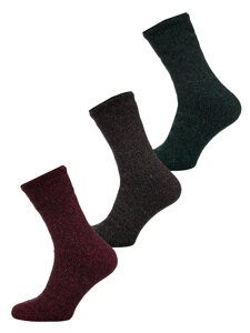 Men's Thick Winter Thermal Socks Multicolour-1 Bolf A8990-2-3P 3PACK