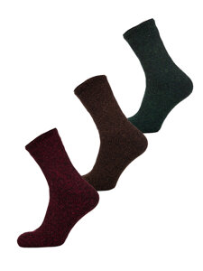 Men's Thick Winter Thermal Socks Multicolour-2 Bolf A8990-2-3P 3PACK