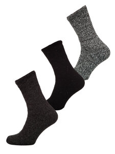 Men's Thick Winter Thermal Socks Multicolour-3 Bolf A8990-2-3P 3PACK