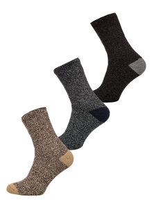 Men's Thick Winter Thermal Socks Multicolour Bolf A8990-1-3P 3PACK