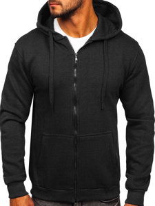 Men's Thick Zip Hoodie Black Bolf 2008